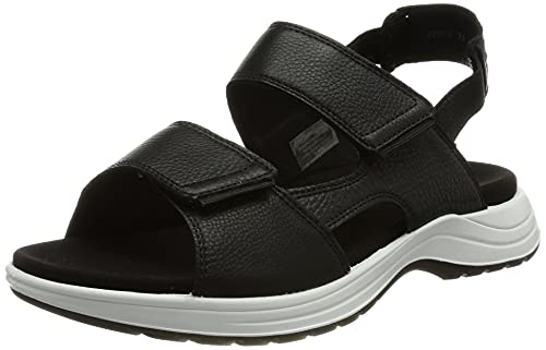 ARA Damen PANAMA Sandaletten, SCHWARZ, 37 von ARA
