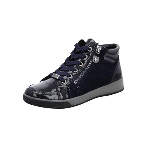 ara Damen ROM-ST-HIGH-Soft Mid-Cut Sneaker, BLAU,Midnight,ANTHRAZIT, 41 EU von ARA