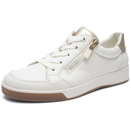 ara Damen ROM Sneaker, Cream,Platin, 37.5 EU von ARA