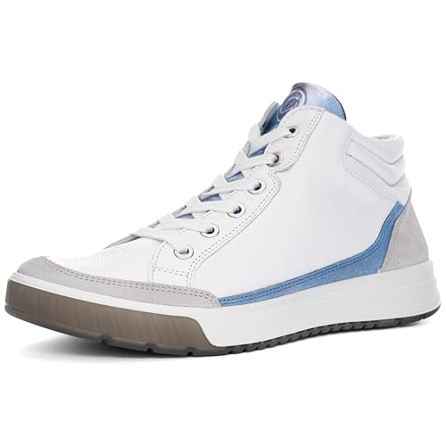 ara Damen ROM Sneaker, Pebble,Weiss,Azzuro,Sky, 42 EU von ARA