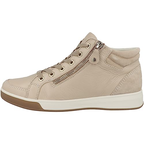 ARA Damen Rom Mid-Cut Sneaker, Sand, 38.5 EU von ARA