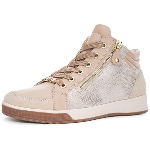 ara Damen ROM Sneaker, Shell,Shell/Silber, 42.5 EU von ARA