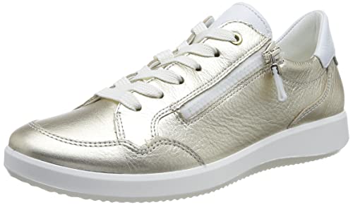 ara Damen Roma Sneaker, Platin,Weiss, 41 EU Weit von ARA