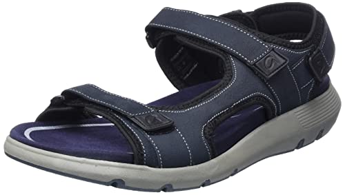 ara Damen Sandro Sandale, Blue,Black, 43 EU von ARA