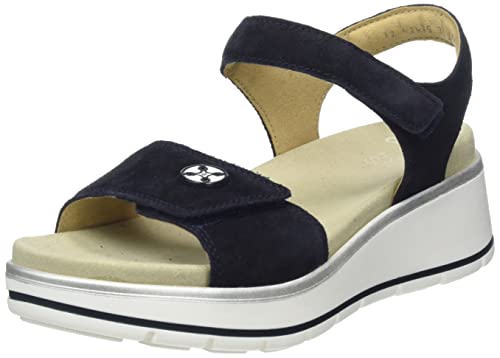 ara Damen Sapporo Sandal, BLAU, 43 EU Weit von ARA