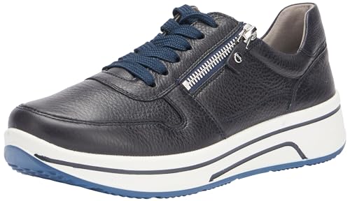 ara Damen Sapporo Sneaker, BLAU, 44 EU Weit von ARA