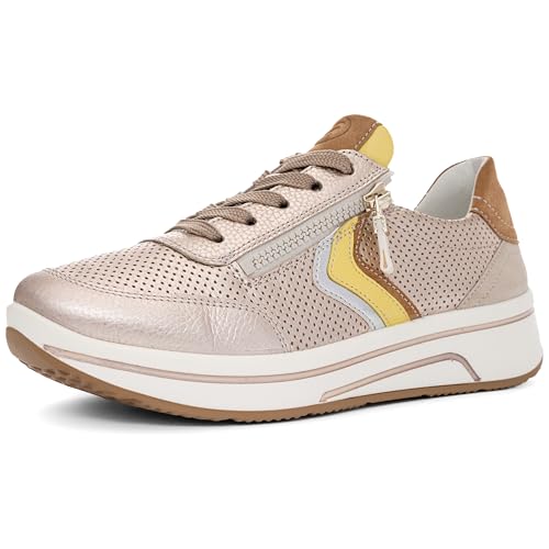ara Damen Sapporo Sneaker, Sand,Limoncello,Weiss,Biscuit,Shell, 37 EU Weit ara Damen Sapporo Sneaker, Sand,Limoncello,Weiss,Biscuit,Shell, 37 EU Weit von ARA