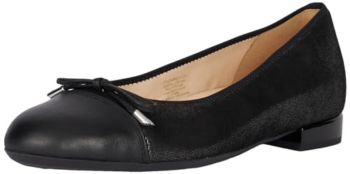 ara Damen Siena Ballerinas, SCHWARZ, 38.5 EU Weit von ARA