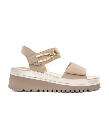 ara Damen Tibet-S Sandale, Sand,Platin, 42 EU von ARA