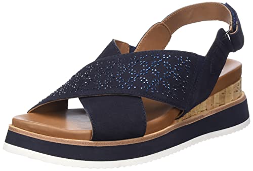 ara Damen Valencia Sandal, BLAU, 39 EU von ARA
