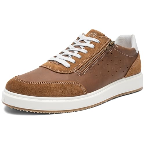 ara Herren Genua Sneaker, Cognac,Weiss, 43 EU von ARA