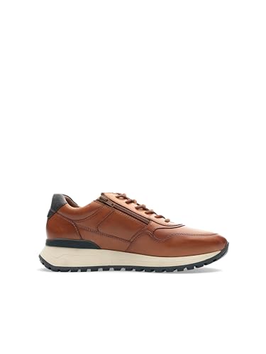 ara Herren MEO Sneaker, Cognac,BLAU, 47 EU Weit von ARA