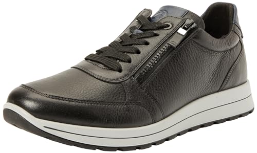 ara Herren Matteo Sneaker, SCHWARZ,BLAU, 40 EU Weit von ARA