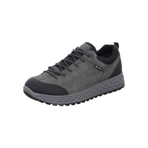 ARA Herren Stresa-GTX Low-Cut Sneaker, Black,Grey, 44 EU Weit von ARA