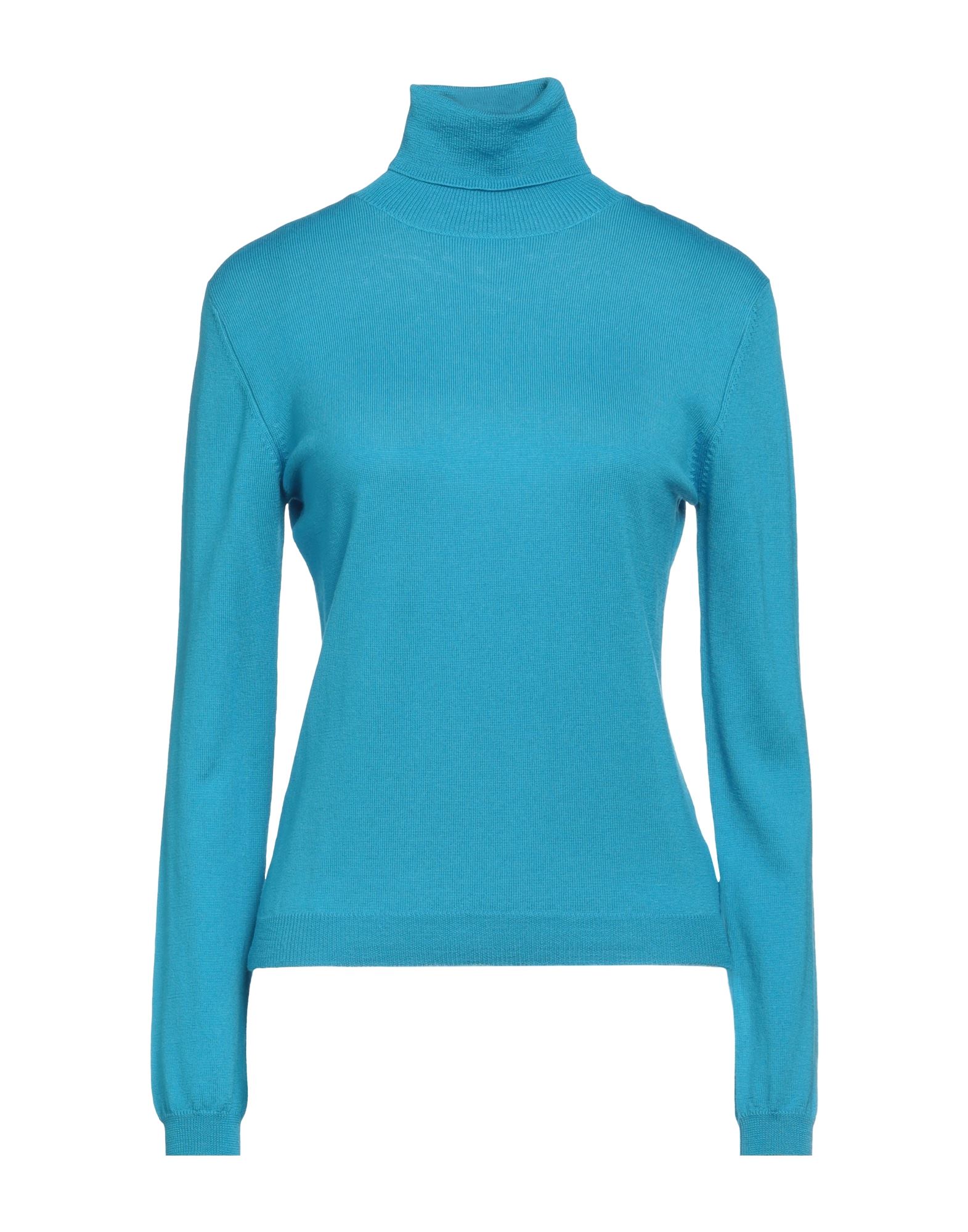 ARAGONA Rollkragenpullover Damen Azurblau von ARAGONA