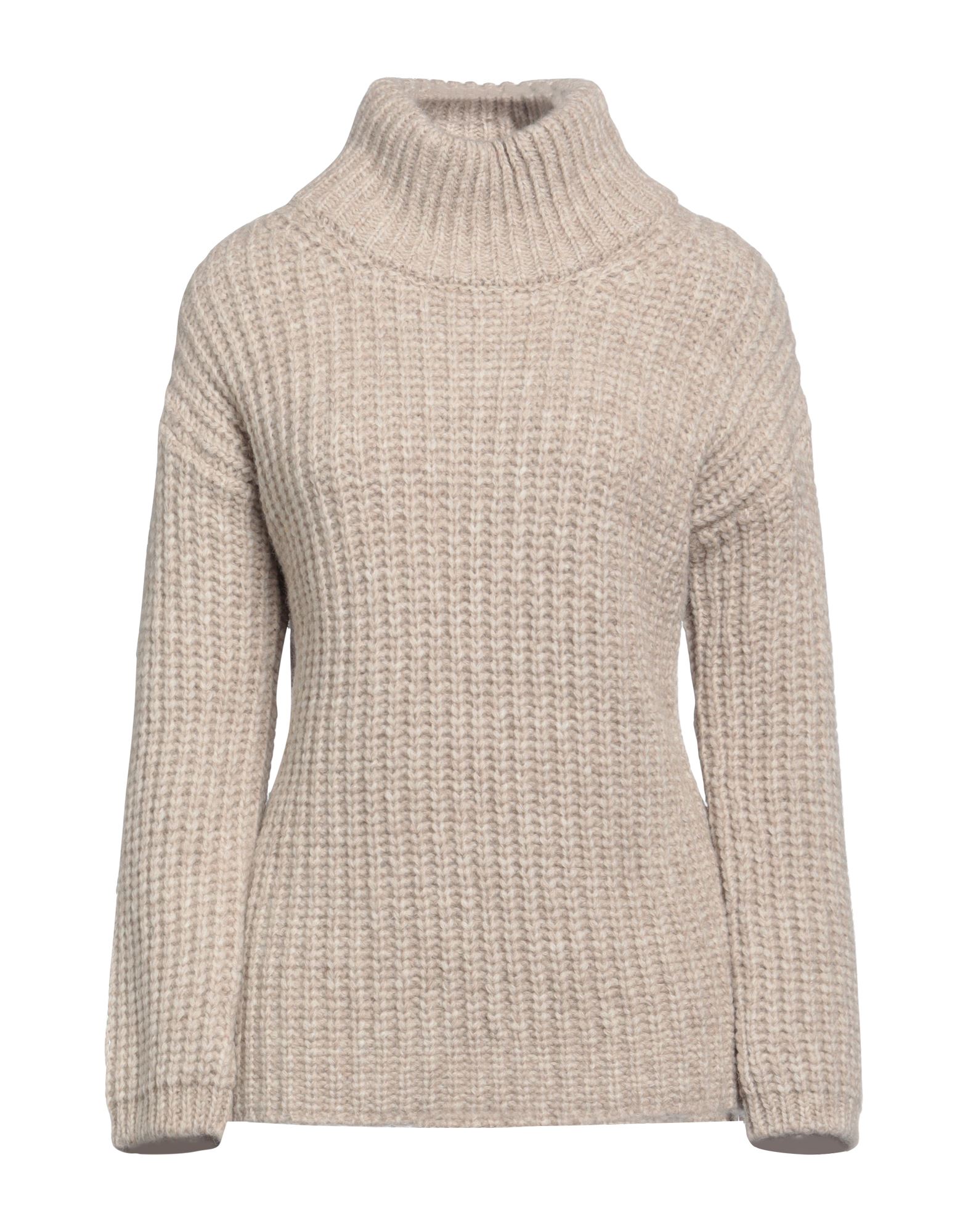 ARAGONA Rollkragenpullover Damen Beige von ARAGONA