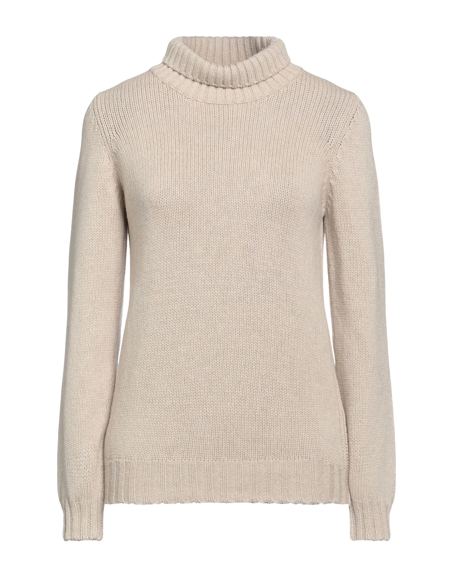 ARAGONA Rollkragenpullover Damen Beige von ARAGONA