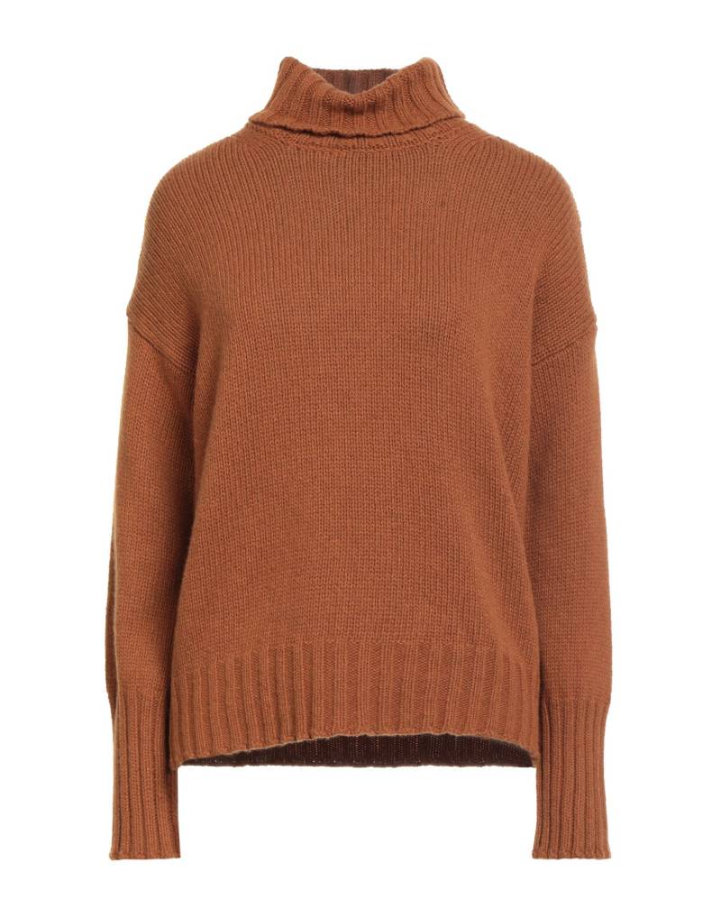 ARAGONA Rollkragenpullover Damen Braun von ARAGONA