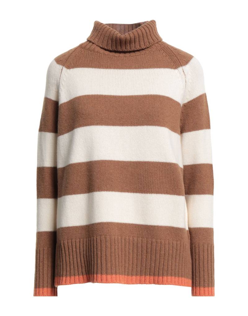 ARAGONA Rollkragenpullover Damen Braun von ARAGONA