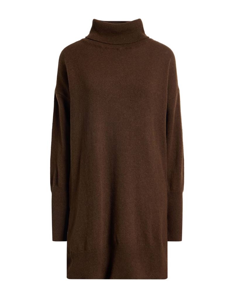 ARAGONA Rollkragenpullover Damen Dunkelbraun von ARAGONA