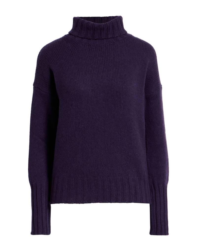 ARAGONA Rollkragenpullover Damen Dunkelviolett von ARAGONA