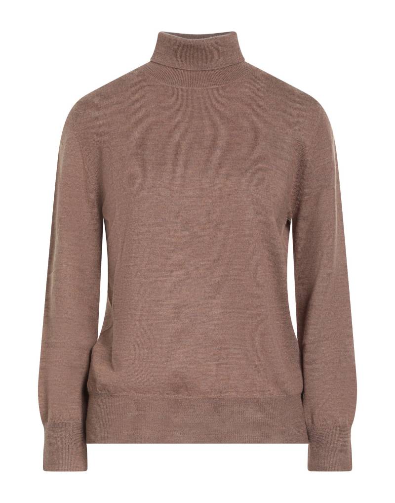 ARAGONA Rollkragenpullover Damen Hellbraun von ARAGONA