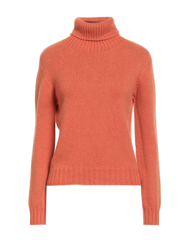 ARAGONA Rollkragenpullover Damen Orange von ARAGONA