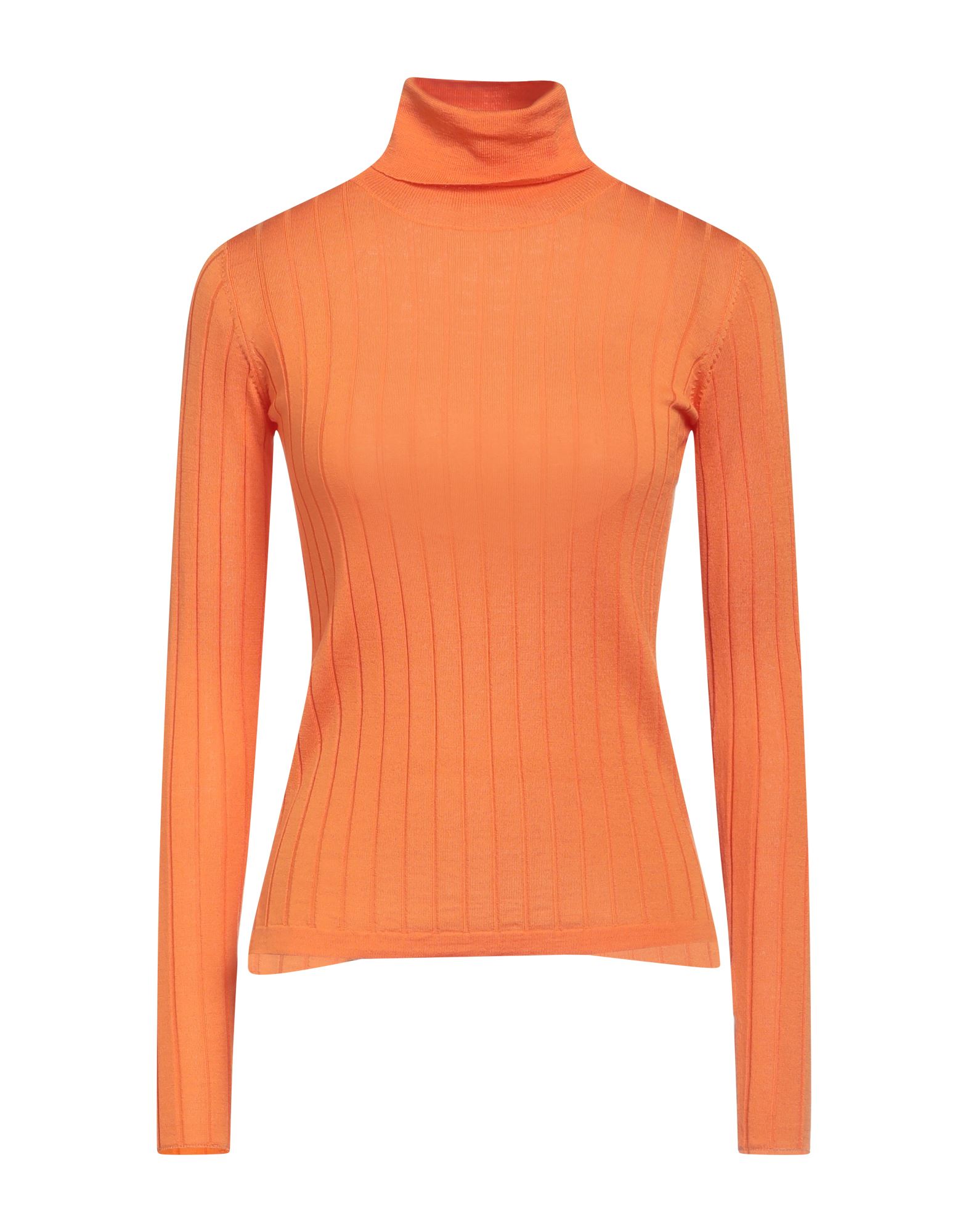 ARAGONA Rollkragenpullover Damen Orange von ARAGONA