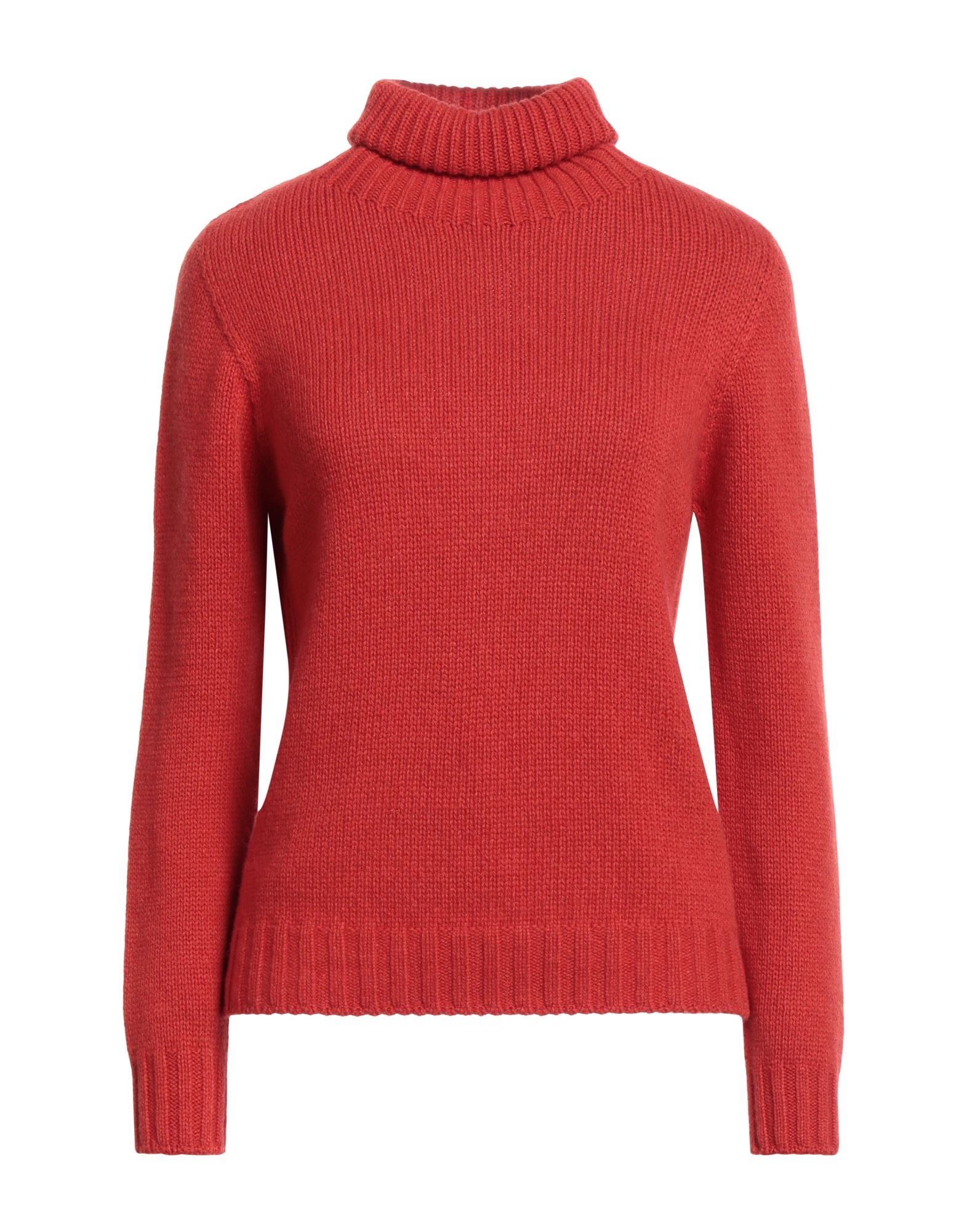 ARAGONA Rollkragenpullover Damen Tomatenrot von ARAGONA