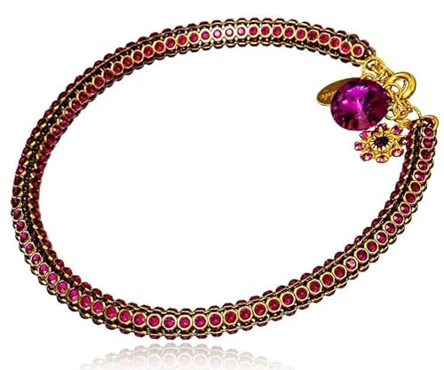 ARANDE Original Kristalle Schönes einzigartiges Armband Fuchsia Gold Crystallized 24K Gold plattiert Sterling Silber 925 Zertifikat ARANDE Original Kristalle Schönes einzigartiges Armband Fuchsia Gold Crystallized 24K Gold plattiert Sterling Silber 925 Zertifikat von ARANDE