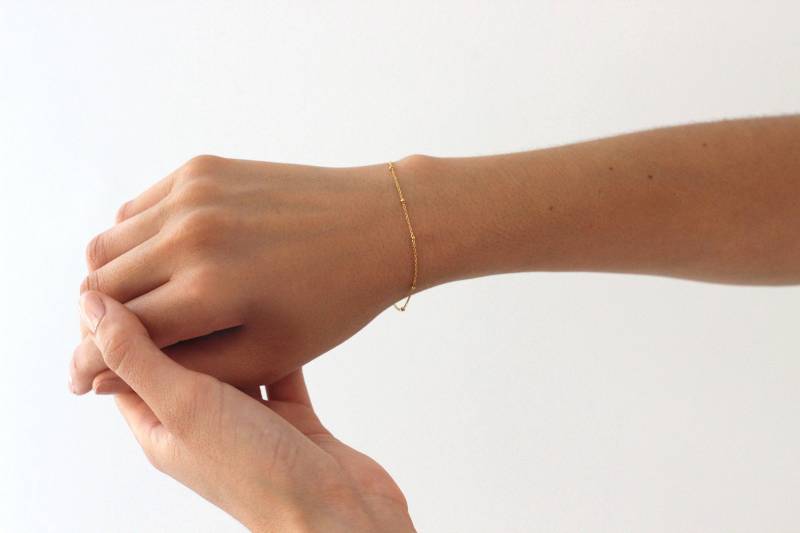 Feines Kugelkettenarmband Aus Sterlingsilber von ARANJEWELS