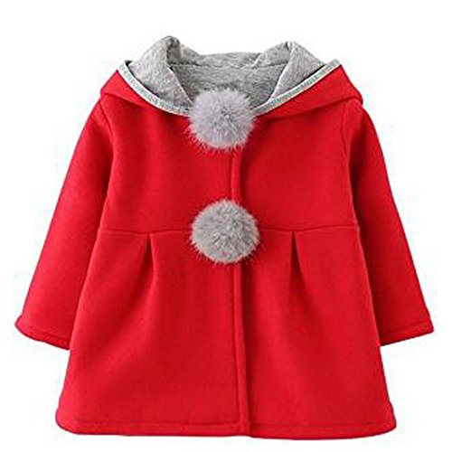 Odziezet Baby Mädchen Mäntel aus Baumwolle Frühlung Herbst Winter Jache mit Kapuze Kleinkinder Warm Kleidung Non-rabbit hair von Odziezet