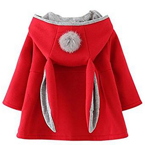 Odziezet Baby Mädchen Mäntel aus Baumwolle Frühlung Herbst Winter Jache mit Kapuze Kleinkinder Warm Kleidung Non-rabbit hair von Odziezet