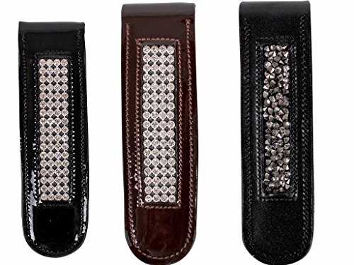 ARBO-INOX Stiefelclip Reitstiefel Accessoires Leder mit Strass-Ornamenten schwarz oder braun Farbe braun ARBO-INOX Stiefelclip Reitstiefel Accessoires Leder mit Strass-Ornamenten schwarz oder braun Farbe braun von ARBO-INOX