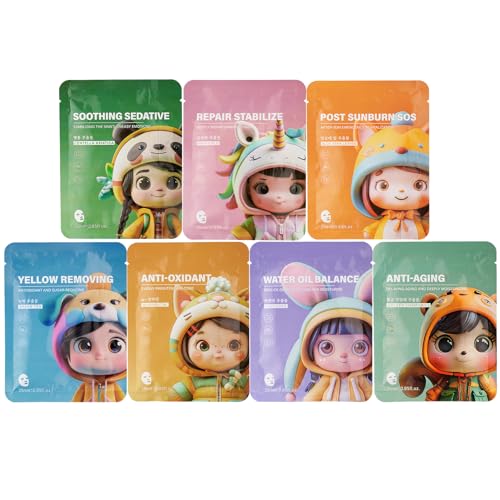 ARCHIDATE 7PCS Tuchmasken Gesicht - Masken Beauty Gesichtsmaske Frauen - Feuchtigkeitsmaske Gesicht - Hyaluron Maske Gesicht Beauty Set Damen - Hautpflege Sheet Face Mask - Glatte Haut Gesichtskuren ARCHIDATE 7PCS Tuchmasken Gesicht - Masken Beauty Gesichtsmaske Frauen - Feuchtigkeitsmaske Gesicht - Hyaluron Maske Gesicht Beauty Set Damen - Hautpflege Sheet Face Mask - Glatte Haut Gesichtskuren von ARCHIDATE