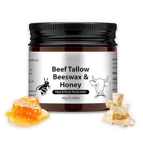 ARCHIDATE Beef Tallow Creme Honeybalm - Rindertalg Creme mit Bienenwachs & Honig - Anti Falten Gesichtscreme Frauen - Feuchtigkeitscreme für Gesicht & Körper - Rindertalgbalsam zur Hautpflege Cream ARCHIDATE Beef Tallow Creme Honeybalm - Rindertalg Creme mit Bienenwachs & Honig - Anti Falten Gesichtscreme Frauen - Feuchtigkeitscreme für Gesicht & Körper - Rindertalgbalsam zur Hautpflege Cream von ARCHIDATE