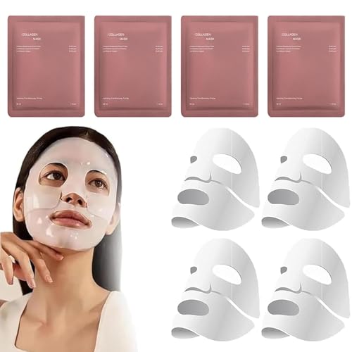ARCHIDATE Collagen Face Mask 4PCS - Collagen Maske Gesicht Overnight - Anti Falten Kollagenmaske - Feuchtigkeitsspendend Gesichtsmaske - Masken Beauty Hautpflege Maske - Glatte Straffend Frauen Haut ARCHIDATE Collagen Face Mask 4PCS - Collagen Maske Gesicht Overnight - Anti Falten Kollagenmaske - Feuchtigkeitsspendend Gesichtsmaske - Masken Beauty Hautpflege Maske - Glatte Straffend Frauen Haut von ARCHIDATE