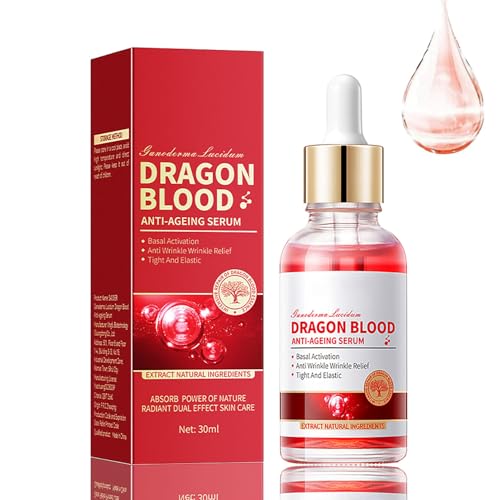 Drachenblut Gesichtsserum - Dragon Blood Face Serum - Anti Falten Serum Gesicht - Feuchtigkeitsspendende Essenz - Gesichtspflege für Frauen - Glatte die Haut Elastizität verbessern Feuchtigkeitsserum von ARCHIDATE