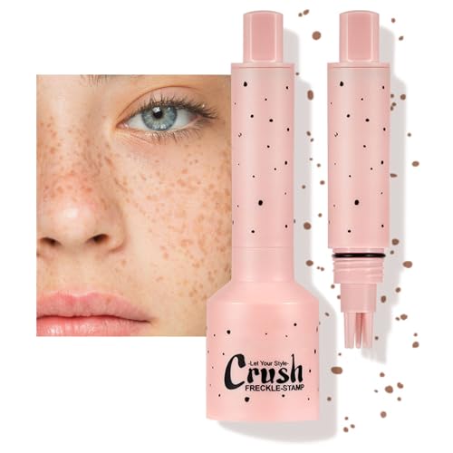 Faux Freckles Stamp, Wasserdicht & Schweißfest Sommersprossen Stift, Schnell Trocknend Und Hoch Pigmentiert, Natürlich Simuliertes Sommersprossen Stempel-Make-Up Freckles Pen (01# Hellbraun) von ARCHIDATE