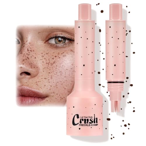 Faux Freckles Stamp, Wasserdicht & Schweißfest Sommersprossen Stift, Schnell Trocknend Und Hoch Pigmentiert, Natürlich Simuliertes Sommersprossen Stempel-Make-Up Freckles Pen (03# Dunkelbraun) von ARCHIDATE