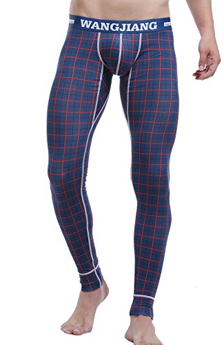 ARCITON Herren Leggings Thermounterwäsche Thermo Unterhose Lang Männer Warme Thermohose Winter S(Taille: 66cm-73cm) Karierter von ARCITON