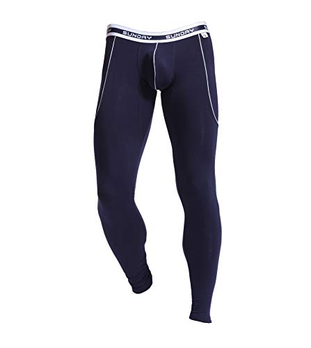 ARCITON Thermounterwäsche Herren Leggings Thermo Unterhose Lang Männer Warme Thermohose Winter S(Taille: 66cm-73cm) 3004cku Navy blau von ARCITON