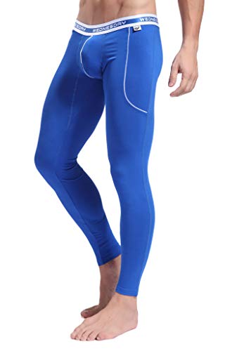 ARCITON Thermounterwäsche Herren Leggings Thermo Unterhose Lang Männer Warme Thermohose Winter L(Taille: 81cm-88cm) 3004cku Blau von ARCITON