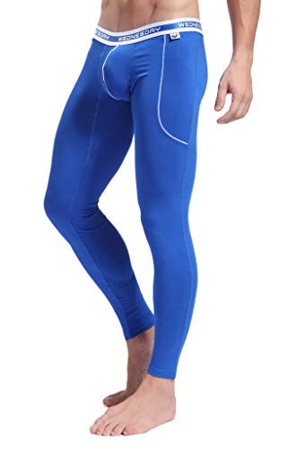 ARCITON Thermounterwäsche Herren Leggings Thermo Unterhose Lang Männer Warme Thermohose Winter S(Taille: 66cm-73cm) 3004cku Blau von ARCITON