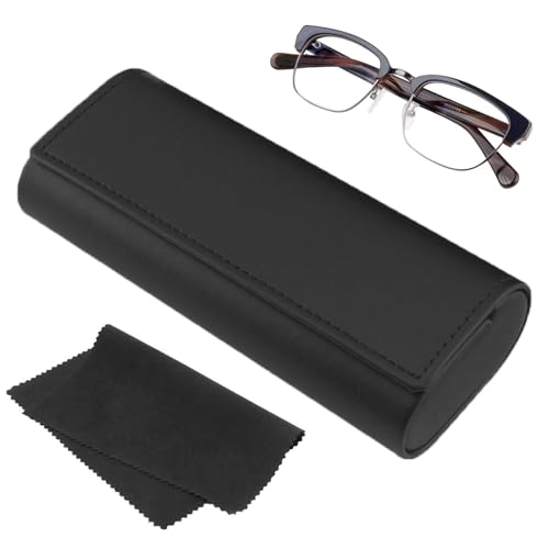 ARCPNRT Brillenetui Hardcase, Tragbares Hartschalen Brillenetui, Softtouch PU Leder, Schwarz, Magnetischer Verschluss, Kratzfest, Für Sonnenbrille, Brille, Lesebrille ARCPNRT Brillenetui Hardcase, Tragbares Hartschalen Brillenetui, Softtouch PU Leder, Schwarz, Magnetischer Verschluss, Kratzfest, Für Sonnenbrille, Brille, Lesebrille von ARCPNRT