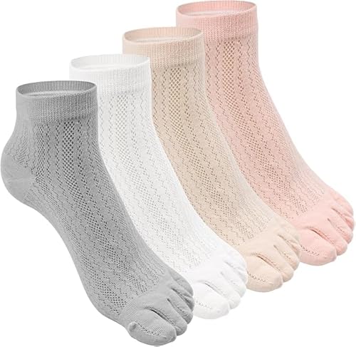 ARCTIC HUNTER AH 4 Paar Separate Zehensocken Damen, Zehenspreizer Socken, Zehensocken Kurze Socken für Yoga Ballerinas & Sneaker, WZJ001 ARCTIC HUNTER AH 4 Paar Separate Zehensocken Damen, Zehenspreizer Socken, Zehensocken Kurze Socken für Yoga Ballerinas & Sneaker, WZJ001 von ARCTIC HUNTER AH