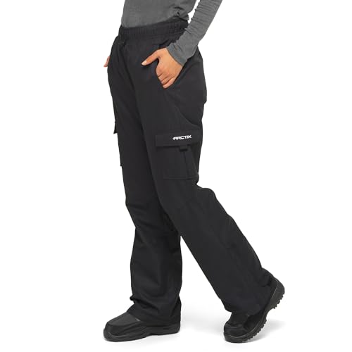 Arctix Damen Lumi Pull Over Fleece gefüttert Cargo Schneehose schwarz Größe M von ARCTIX