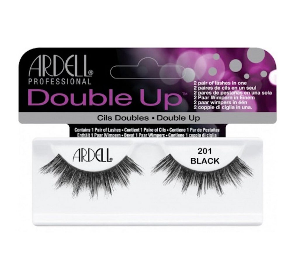 ARDELL Einzelwimpern falscher Wimpernstreifen DOUBLE UP - 201 Schwarz von ARDELL