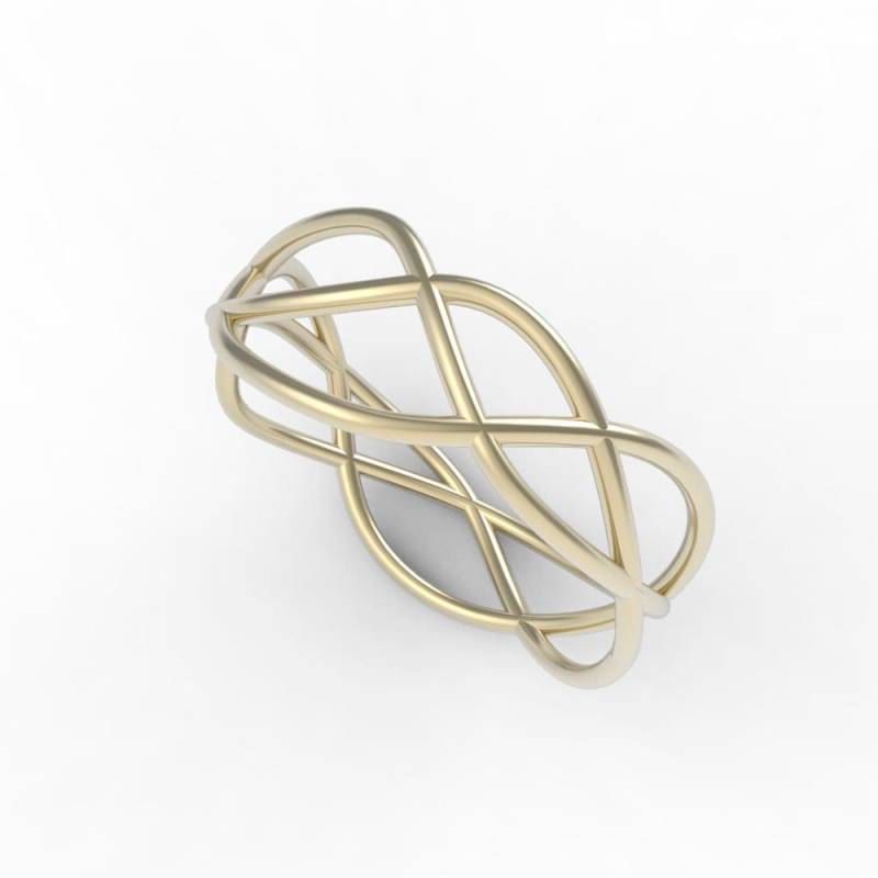 Gold Infinity Ring - Statement 14 Karat Goldring Unikat von ARDONN