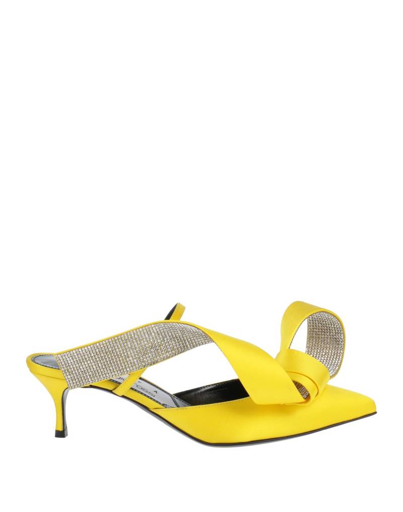 AREA x SERGIO ROSSI Mules & Clogs Damen Gelb von AREA x SERGIO ROSSI